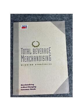 Pepsi Total Beverage Merchandising Book In Store Display Strategy Guide 1980s